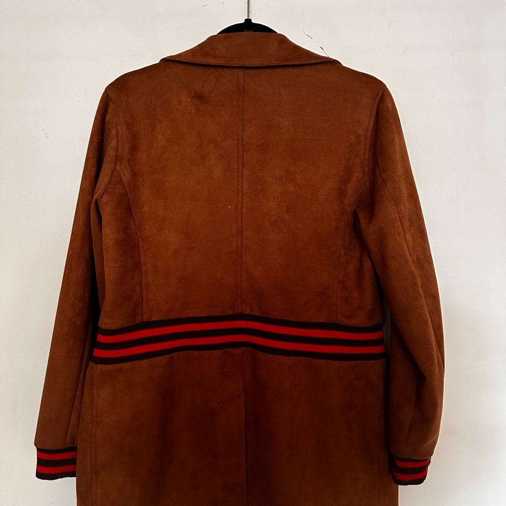 MOTHER Suede Ribbed Car Coat - Picture 6 of 6